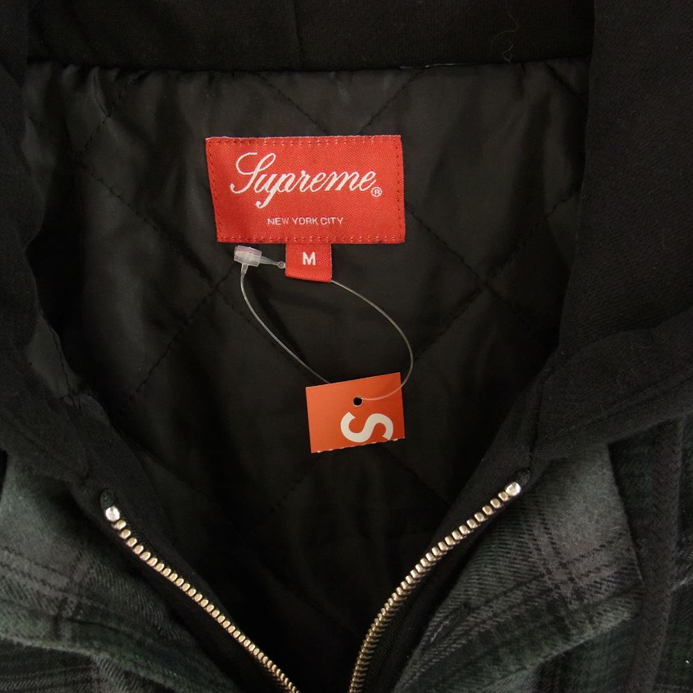 Supreme シュプリーム 長袖シャツ 21AW Hooded Flannel Zip Up Shirt