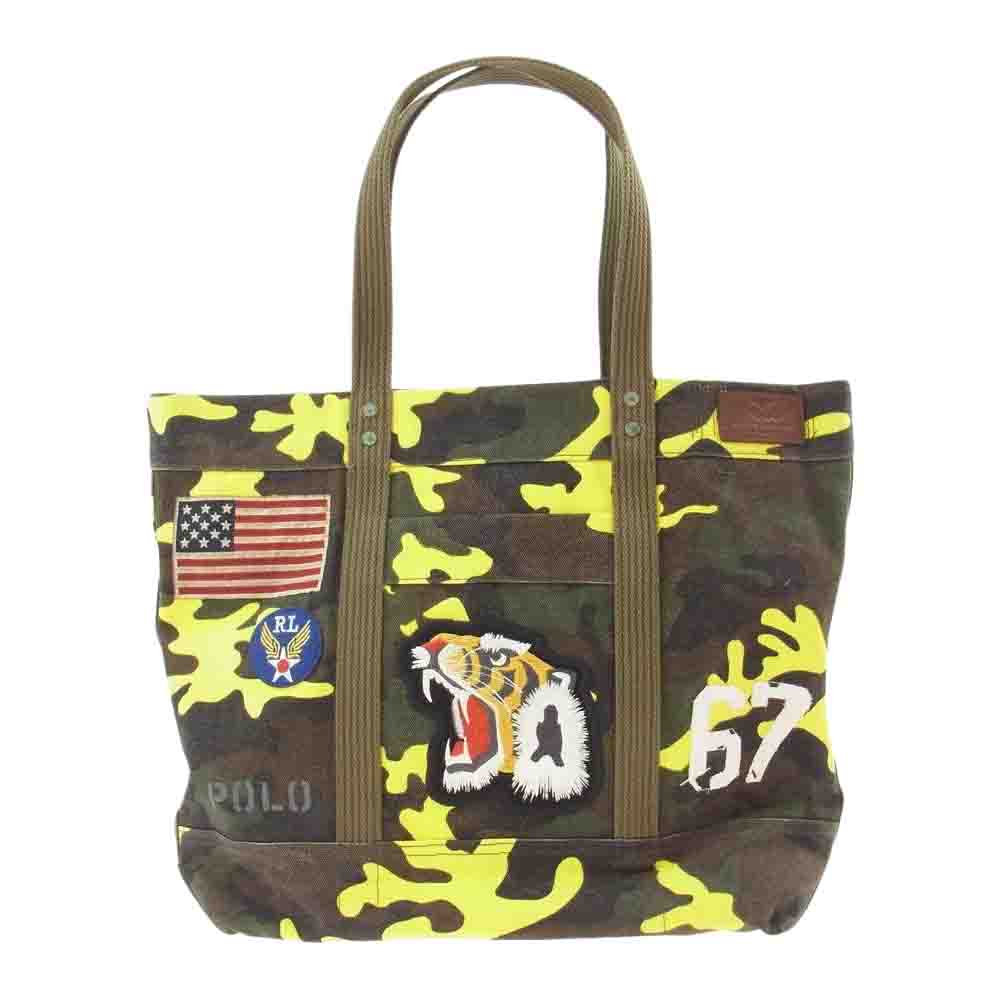 POLO RALPH LAUREN ポロ・ラルフローレン トートバッグ Tiger 迷彩 キャンバス トート バック マルチカラー系