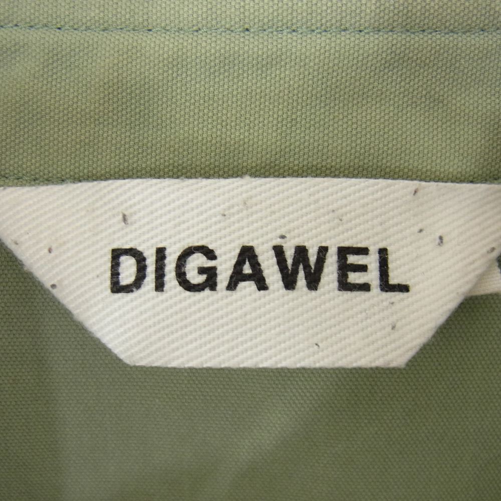 ディガウェル DIGAWEL 長袖シャツ 21AW SHIRT GENERIC MOS GREEN 長袖