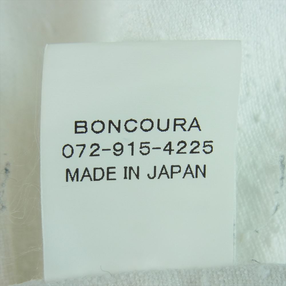 BONCOURA ボンクラ 長袖シャツ BD Long sleeve shirt ボタンダウン 長袖 シャツ コットン 日本製 ホワイト系 38