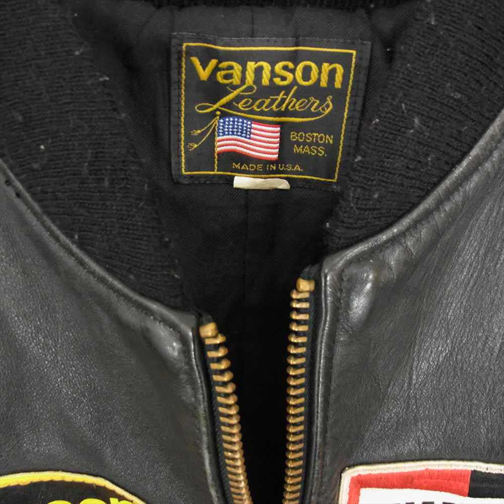 VANSON バンソン レザージャケット ヴィンテージ USA製 TJP レザー