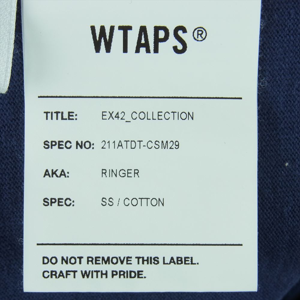 WTAPS ダブルタップス 半袖Ｔシャツ 21SS 211ATDT-CSM29 RINGER SS