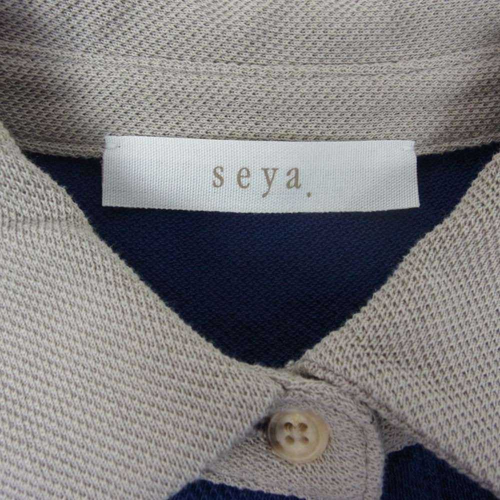 セヤ seya. ワンピース OVERSIZED POLO JERSEY DRESS オーバーサイズ