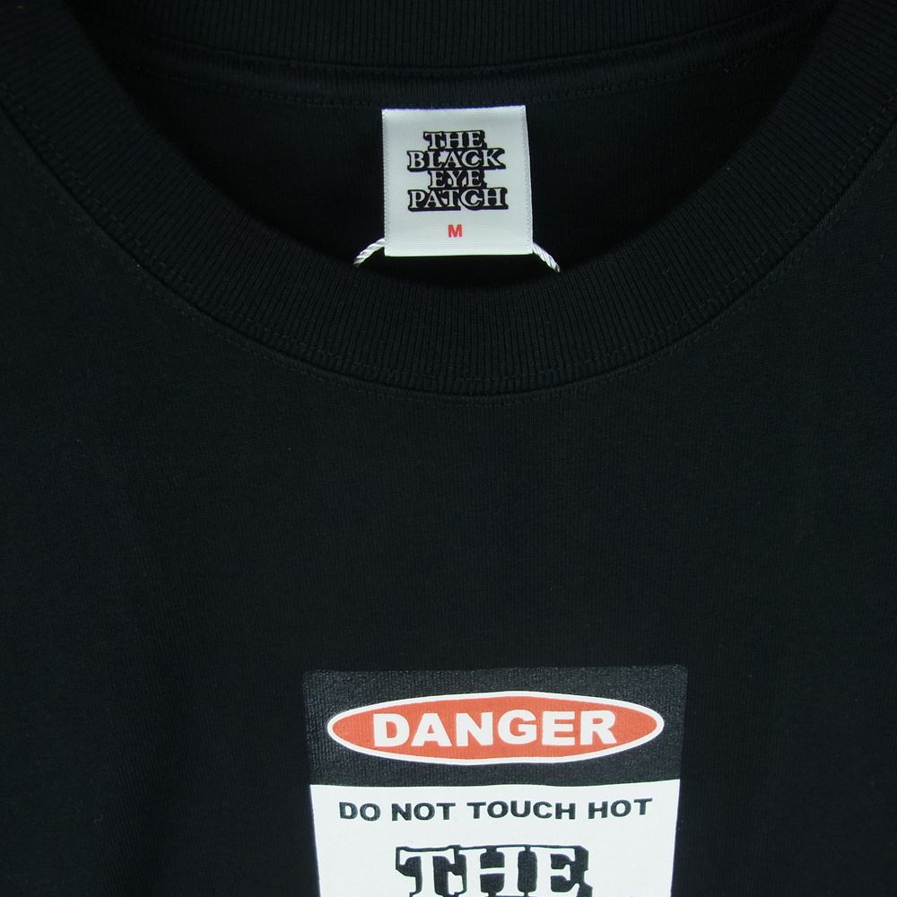 【BLACK EYE PATCH】Danger Label Tシャツ black