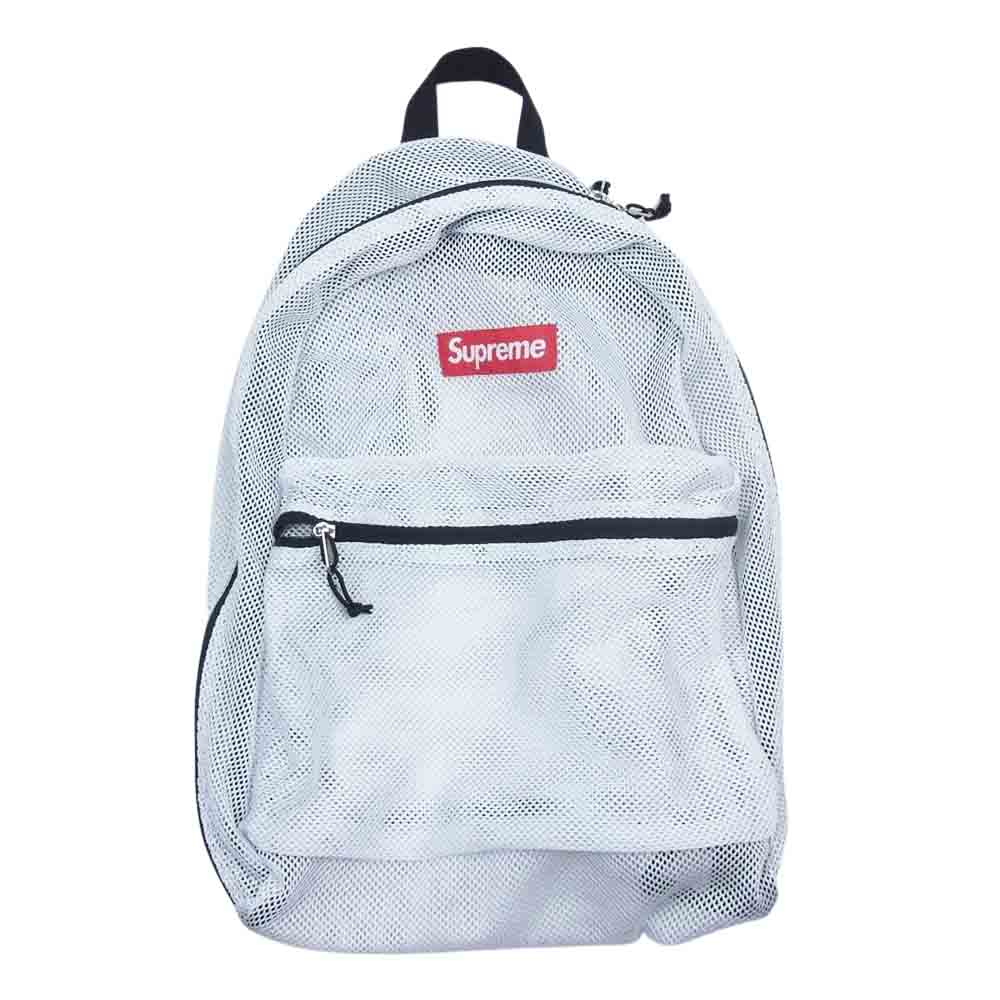 Supreme シュプリーム バックパック 16SS Mesh Backpack メッシュ バックパック ホワイト系