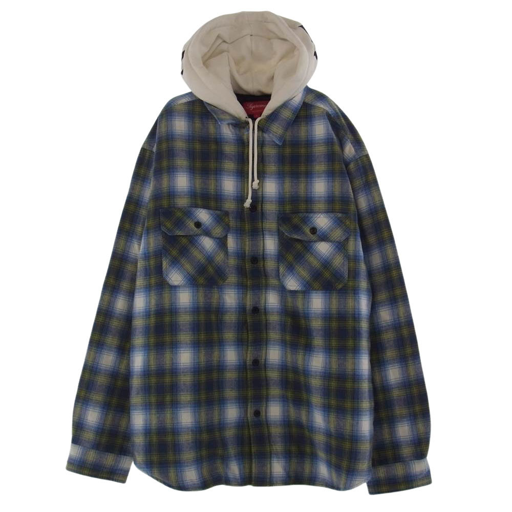 Supreme シュプリーム パーカー 21AW Hooded Flannel Zip up Shirt