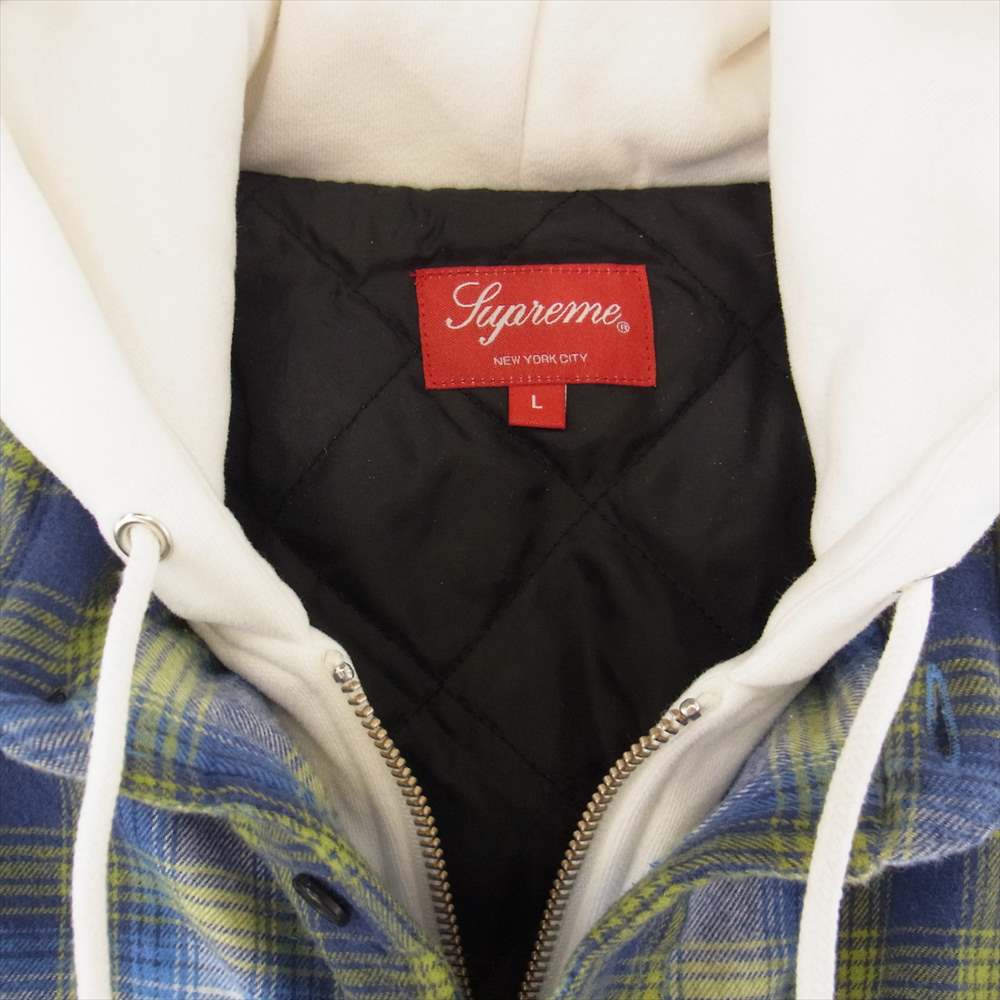 Supreme シュプリーム パーカー 21AW Hooded Flannel Zip up Shirt