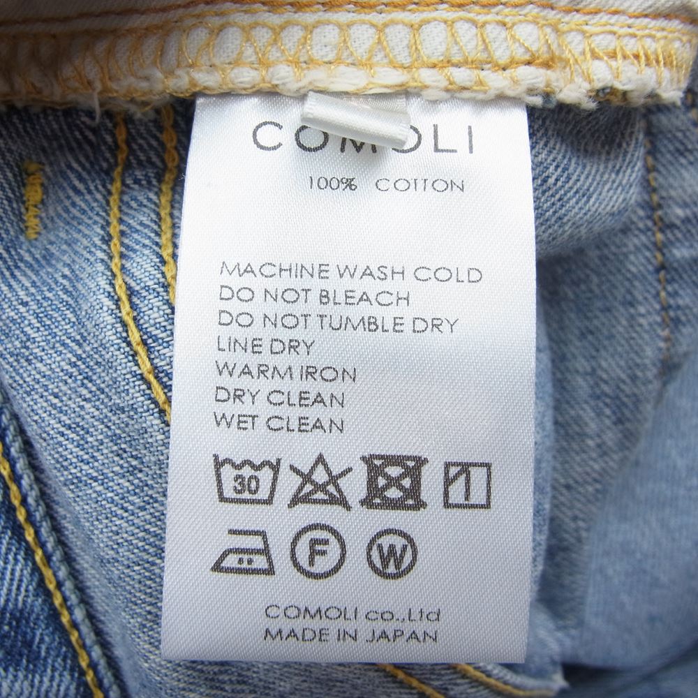 COMOLI コモリ デニムパンツ 22AW W03-03004 5P 5ポケット デニム