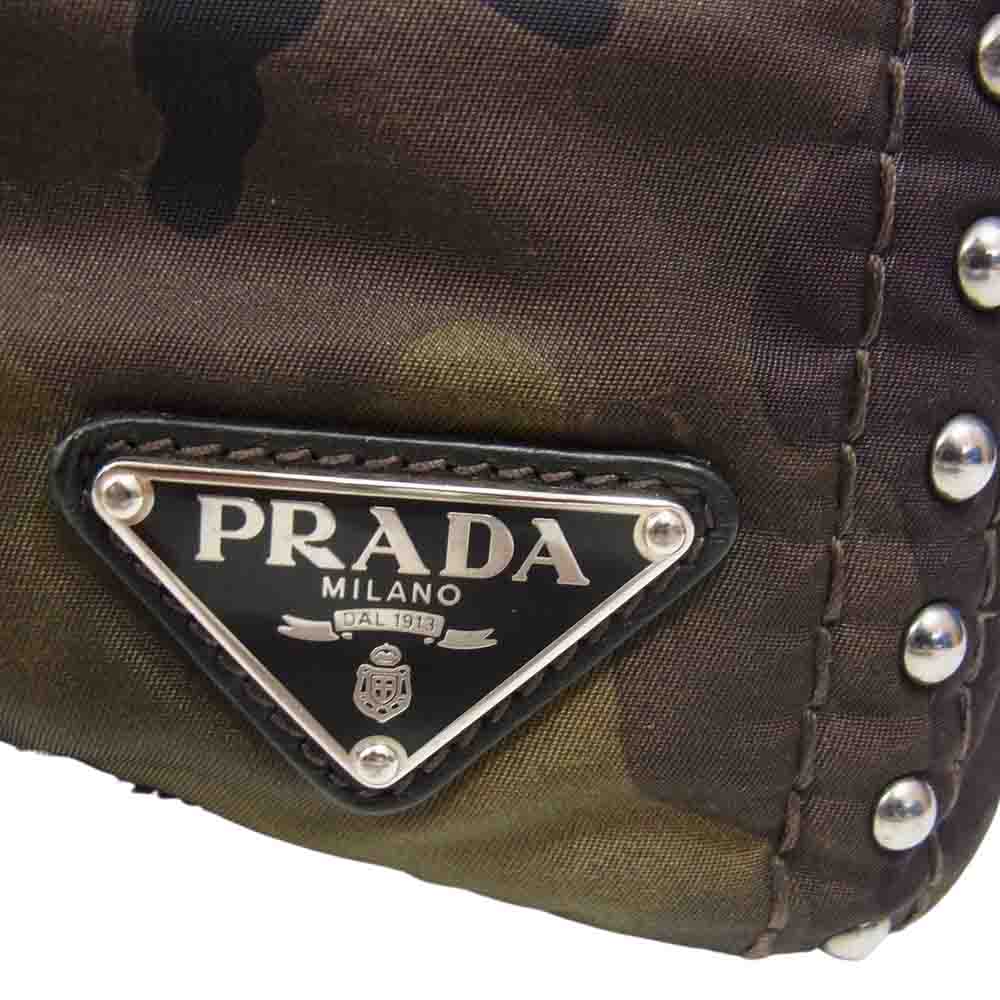 PRADA プラダ ハンドバッグ BR4557 サイドスタッズ カモフラ柄