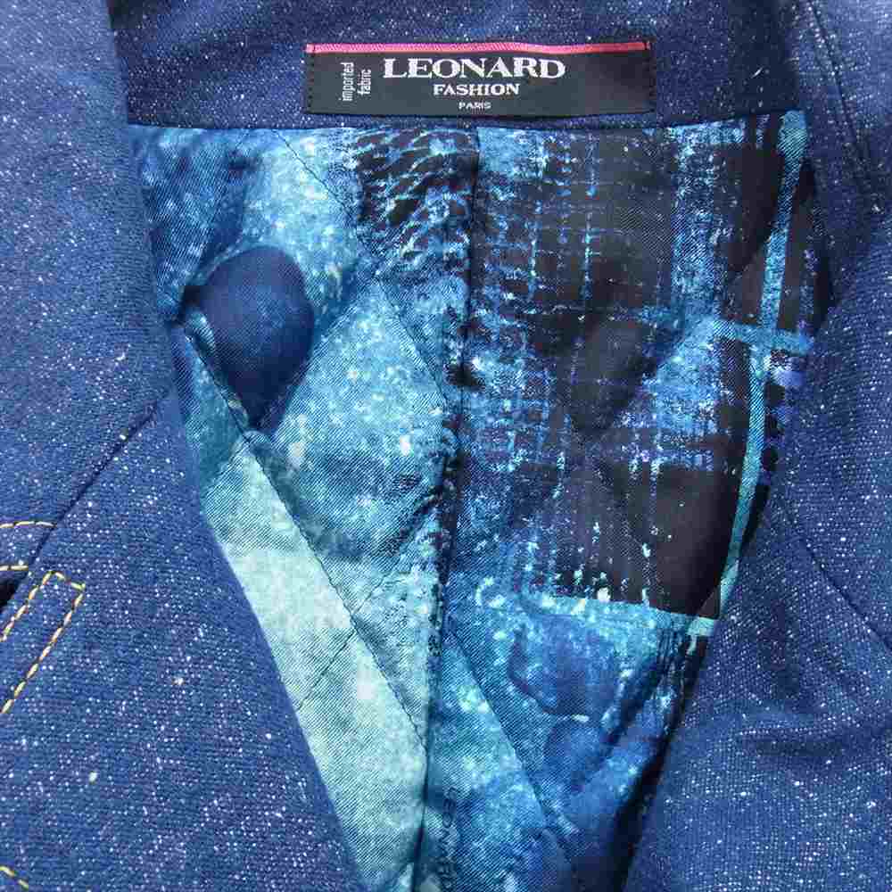 LEONARD レオナール レザージャケット FASHION ファッション シルク
