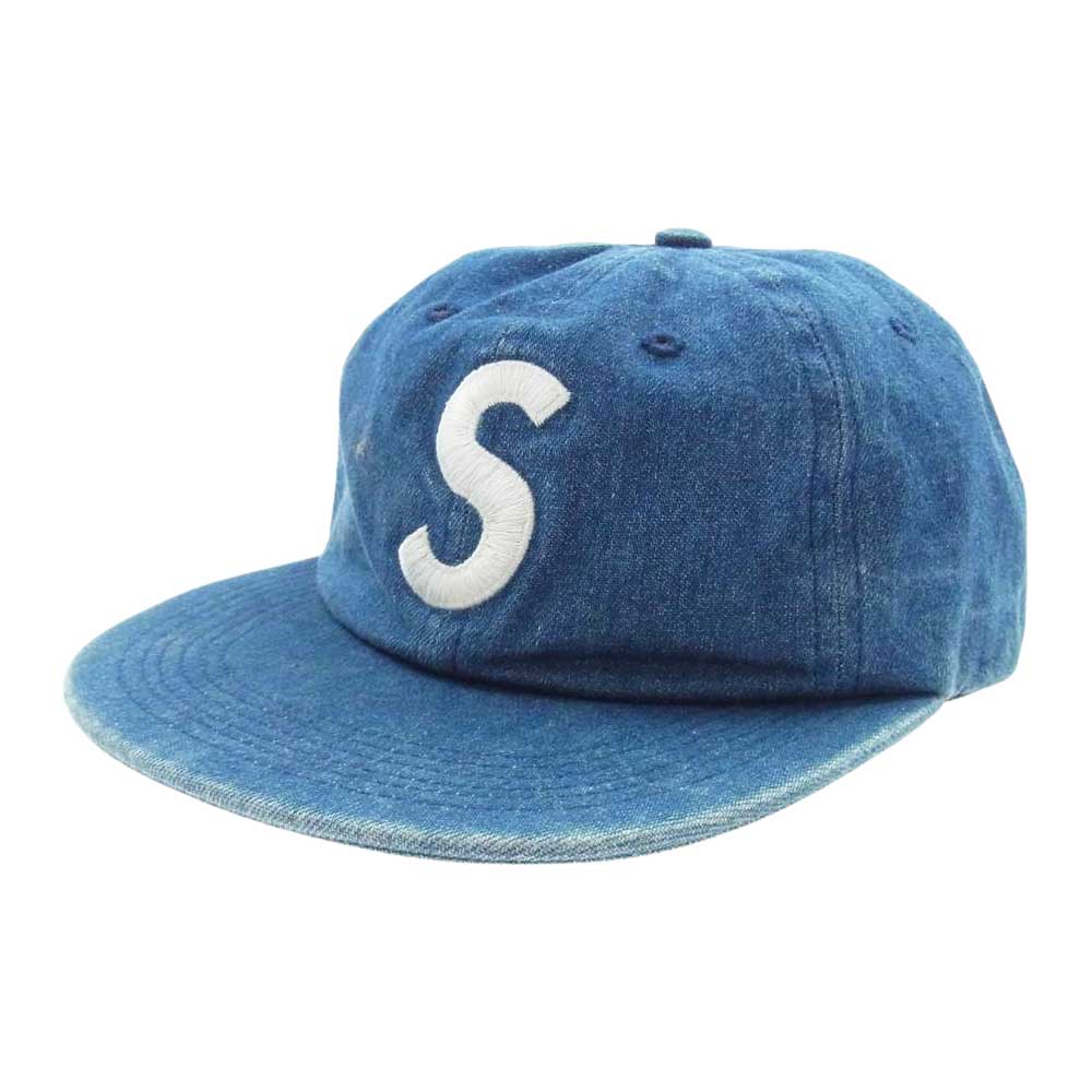 Supreme シュプリーム 帽子 17SS Washed Denim S Logo 6-Panel Cap