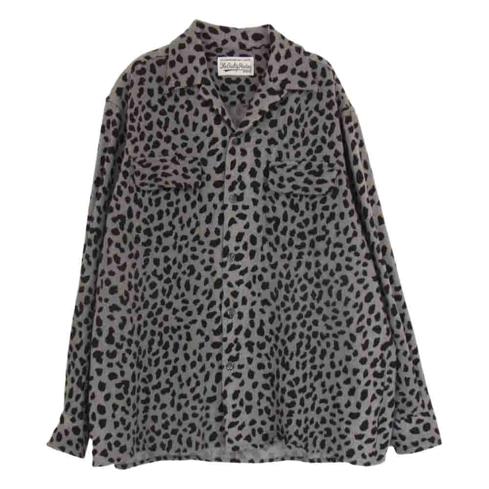 WACKO MARIA ワコマリア 長袖シャツ 20AW LEOPARD WOOL OPEN COLLAR