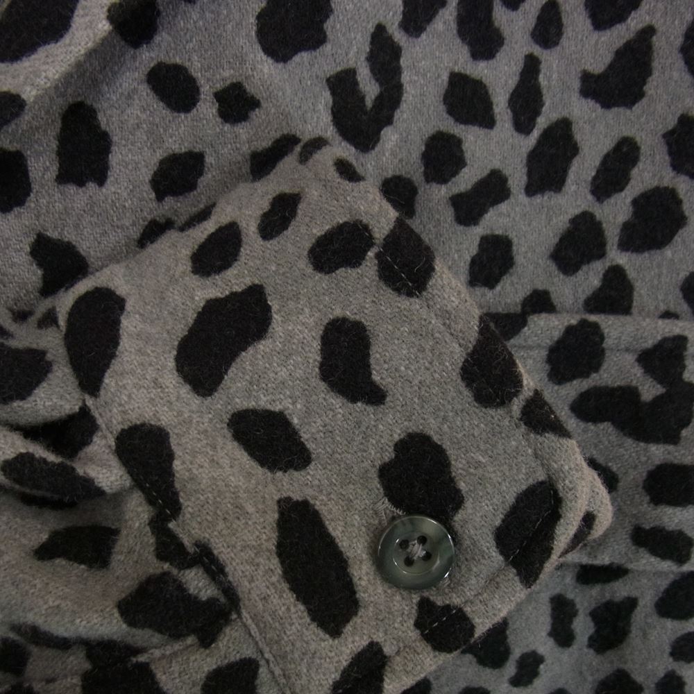 WACKO MARIA ワコマリア 長袖シャツ 20AW LEOPARD WOOL OPEN COLLAR