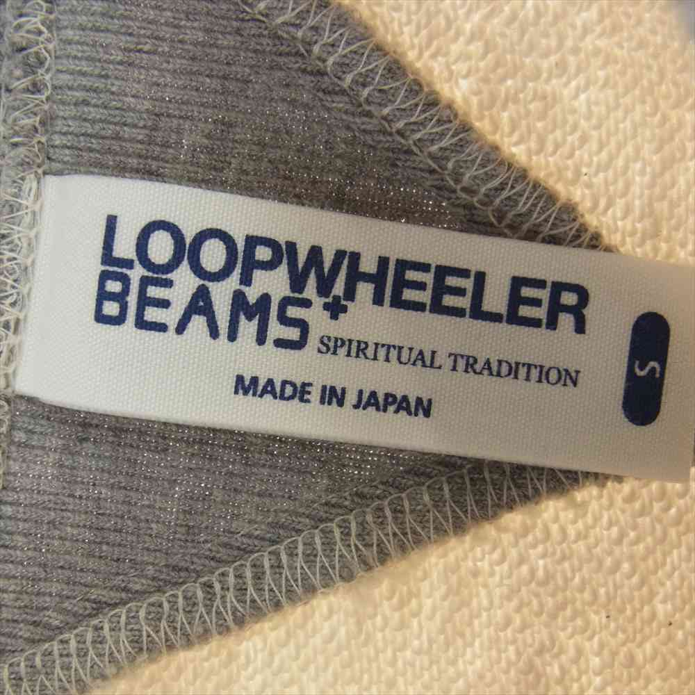 ループウィラー LOOPWHEELER スウェット BEAMS＋別注 バイカラー 両V