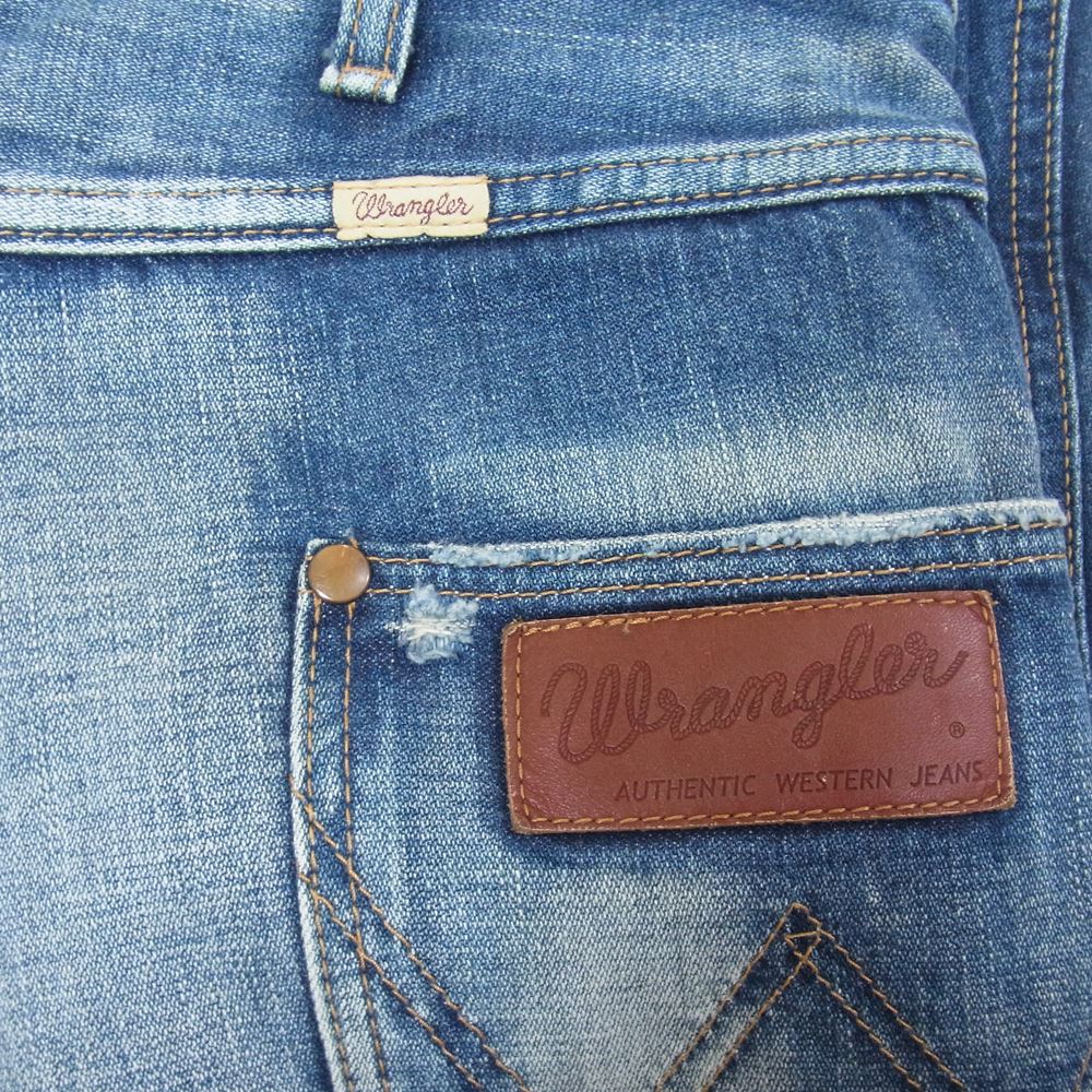 AKM エイケイエム デニムパンツ × Wrangler ラングラー S1061 ダメージ