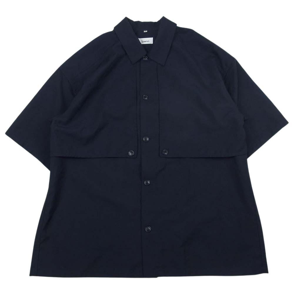 ローン lownn 半袖シャツ LAYERD SHIRT ウール レイヤード 半袖 シャツ