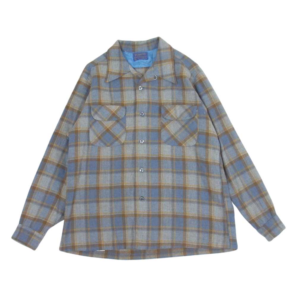 PENDLETON ペンドルトン 長袖シャツ 70s USA製 ウール 開襟 チェック