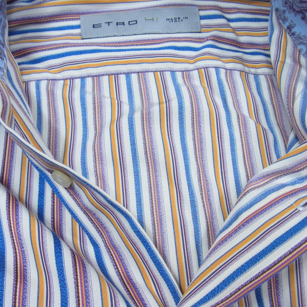 ETRO エトロ ブラウス 112-12904-3407 国内正規品 ペイズリー切替 長袖