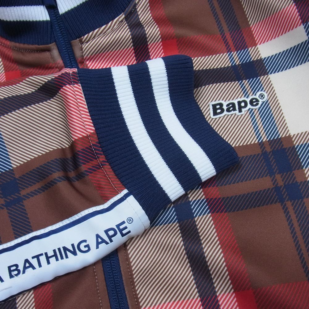 A BATHING APE アベイシングエイプ ジャージ BAPE CHECK JACKET ベイプ