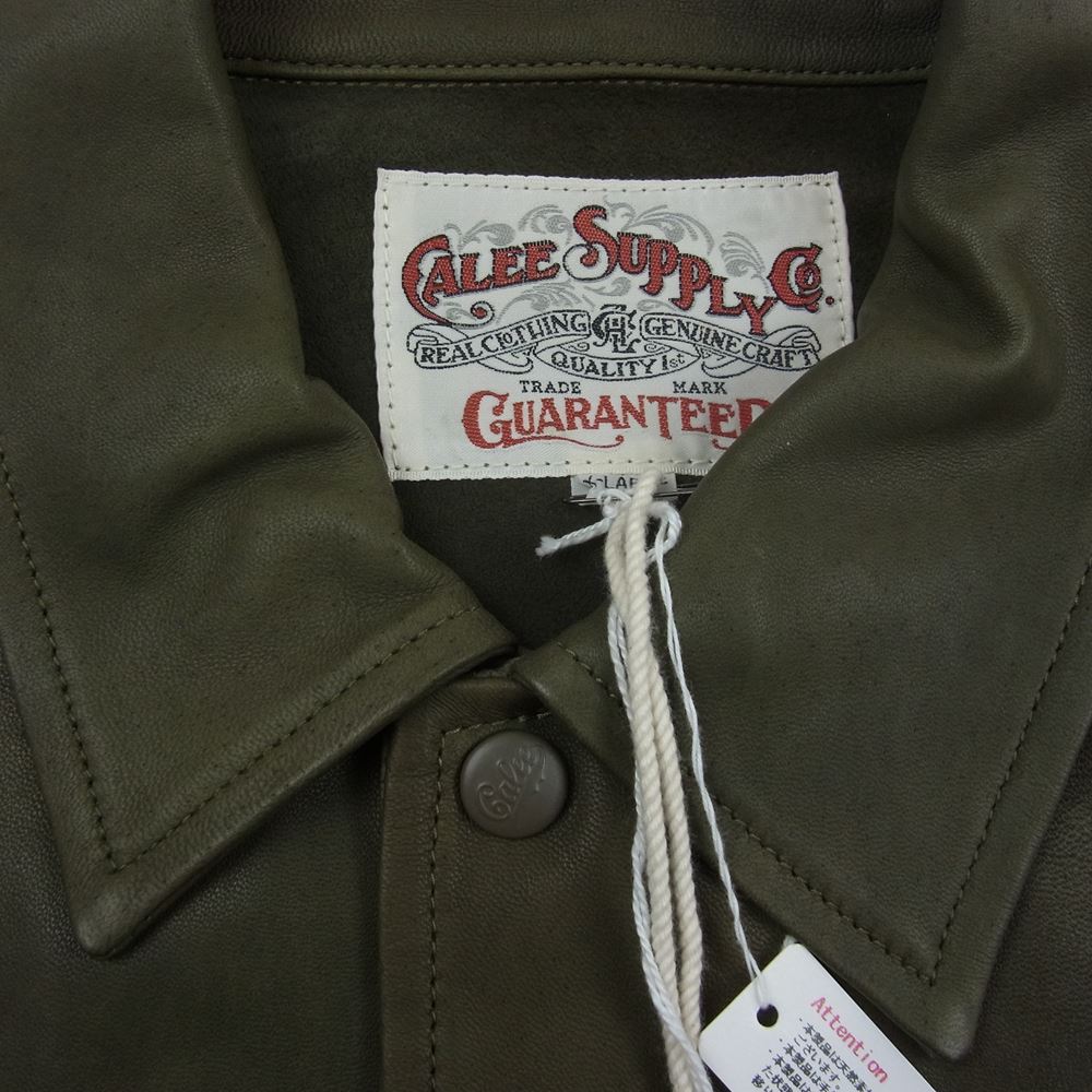 CALEE キャリー 21AW 21AW005SP skin shirt jacket シープスキン シャツ ジャケット グレー系 XL【極上美品】