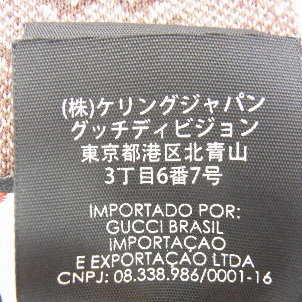 GUCCI グッチ ネクタイ GGパターン ウール ネクタイ ブラウン系 GUCCI