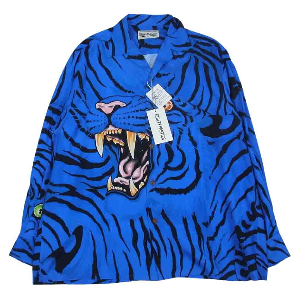 紺×赤 WACKO MARIA ワコマリア 22AW TIMLEHI-WM-33 TIMLEHI L/S