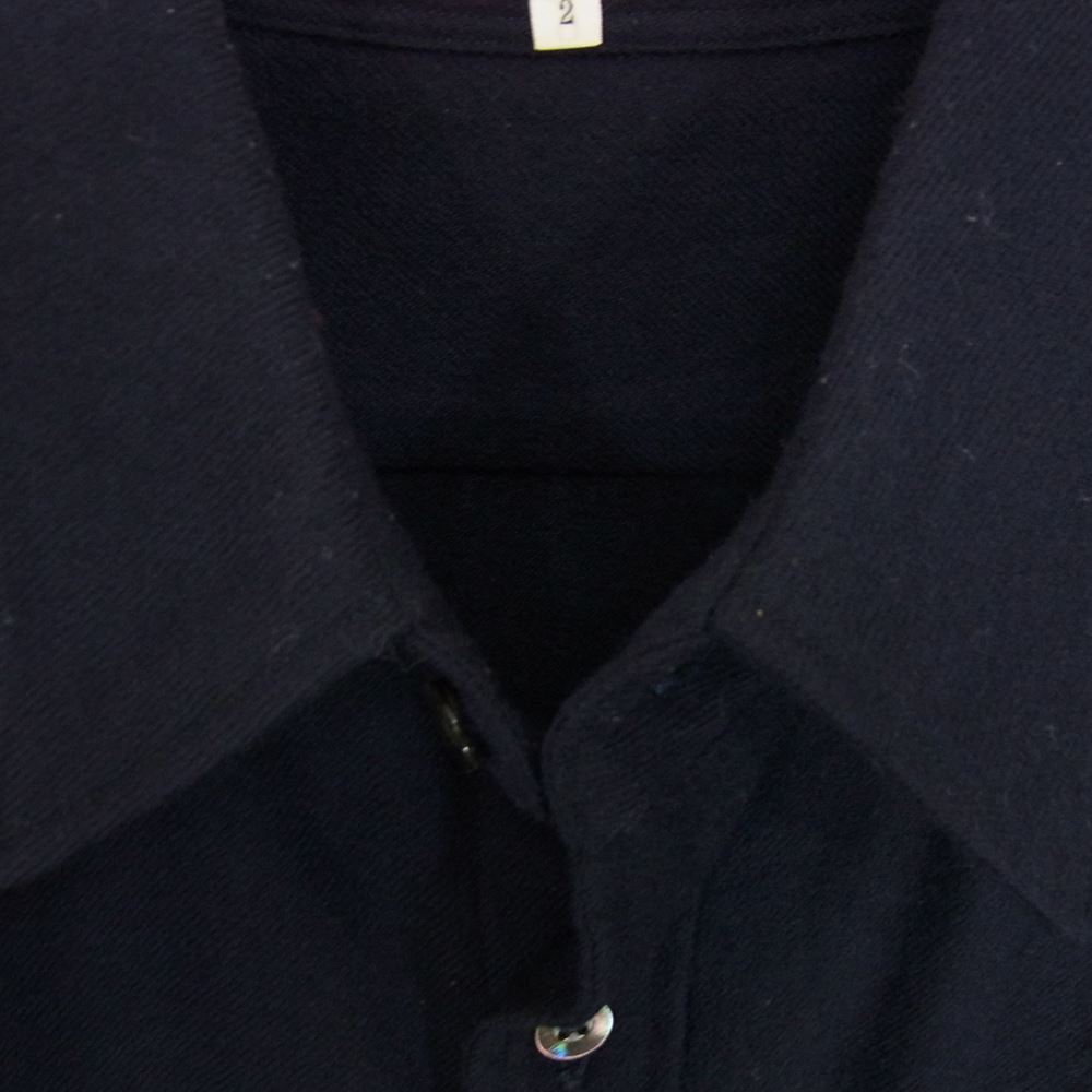 Y`s ワイズ ビッグロゴ ロングTシャツ カットソー ビッグシルエット 紺 - 6