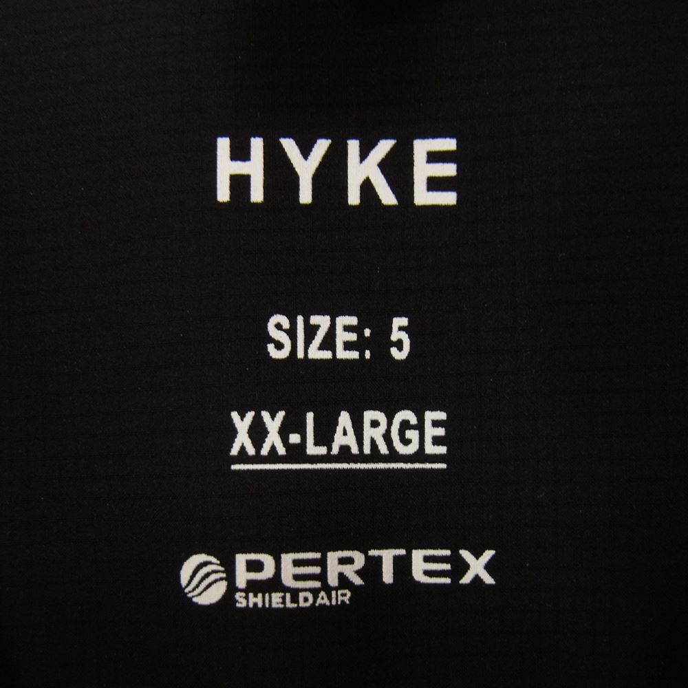 HYKE ハイク トレンチコート 22SS 221-17323 044 PERTEX TRENCH COAT パーテックス トレンチコート ブラック系  5