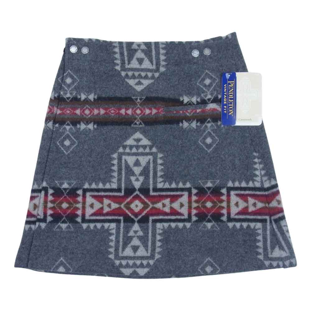 PENDLETON ペンドルトン スカート ウール ラップ スカート グレー系 S