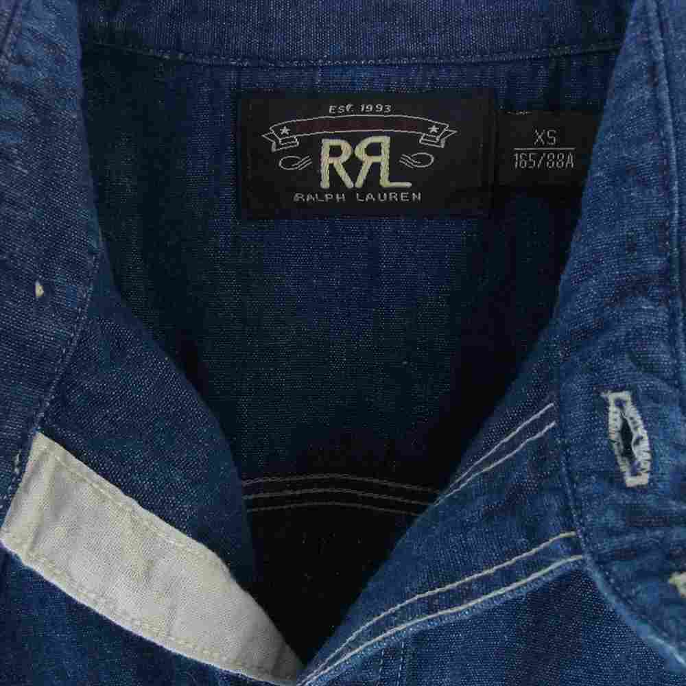 RRL ダブルアールエル 長袖シャツ デニム 長袖 シャツ 猫目 シェル