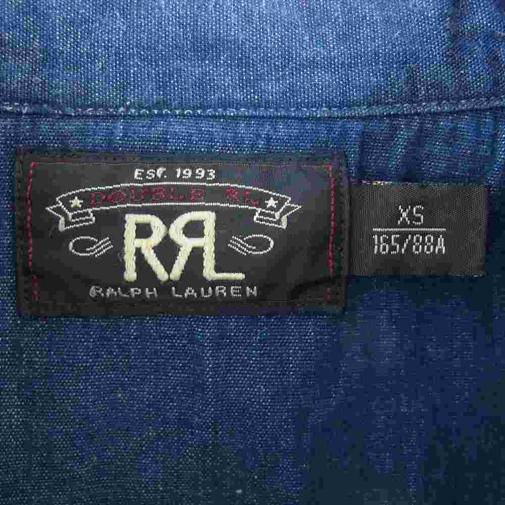 RRL ダブルアールエル 長袖シャツ デニム 長袖 シャツ 猫目 シェル