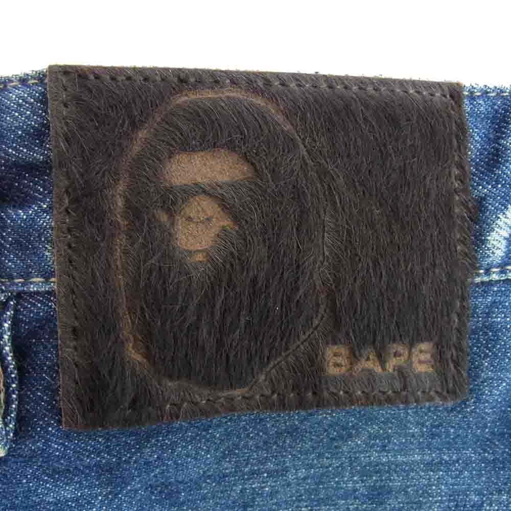 A BATHING APE アベイシングエイプ デニムパンツ SLIM FIT DENIM JEANS