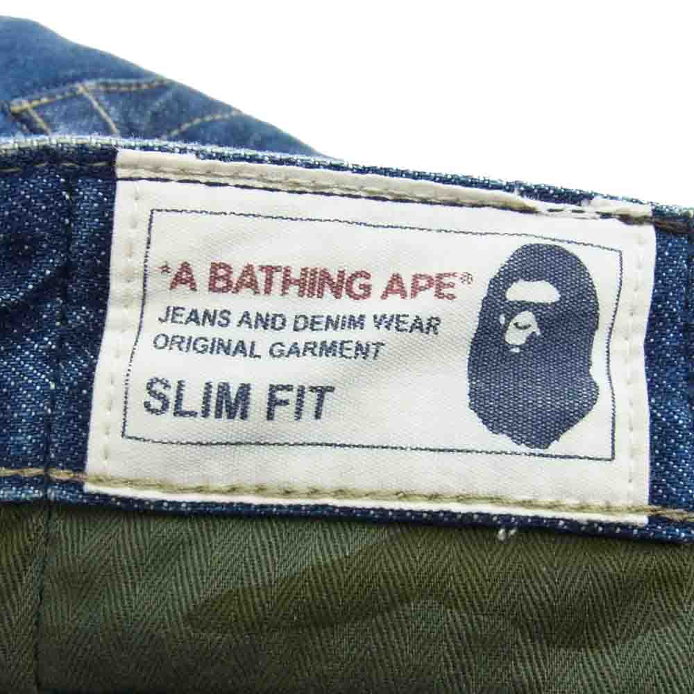 A BATHING APE アベイシングエイプ デニムパンツ SLIM FIT DENIM JEANS