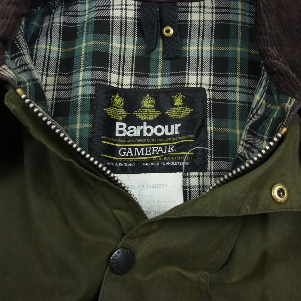 Barbour バブアー ジャケット ヴィンテージ 90s 英国製 3ワラント