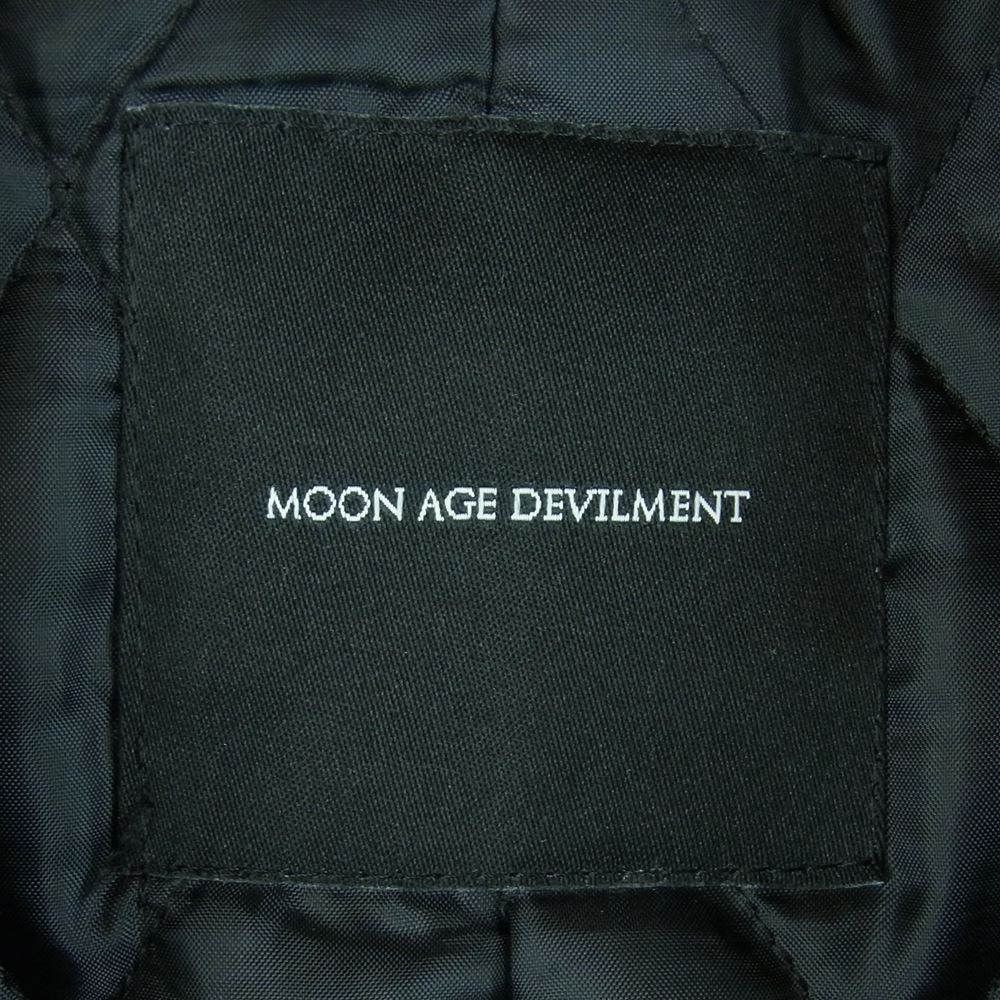 Moonage Devilment ムーンエイジデビルメント レザージャケット mjk-0162 シープ レザー ダブルライダース ジャケット  ブラック系 44