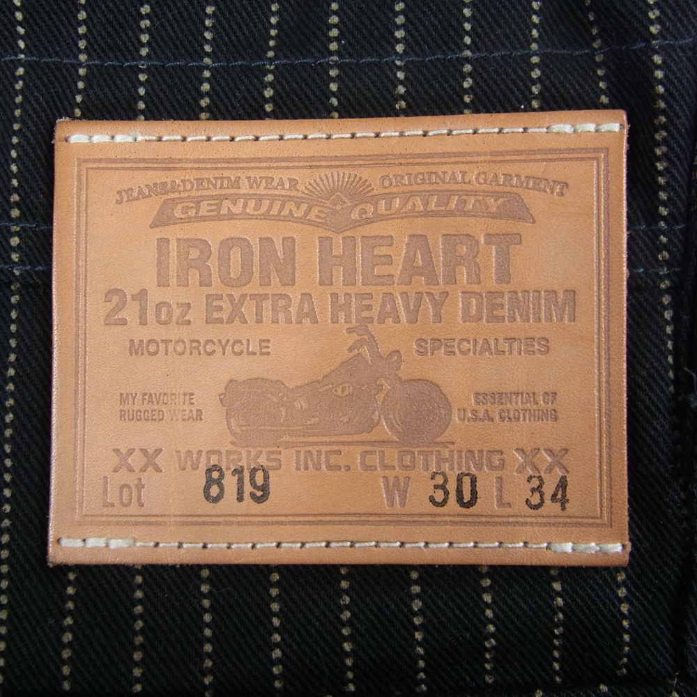 IRON HEART アイアンハート オーバーオール 12oz ブラックウォバッシュ