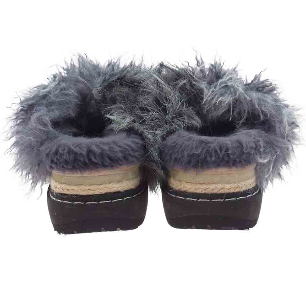 Sacai サカイ サンダル 22AW 22-06298 Mix Faux Fur Sandals ミックス