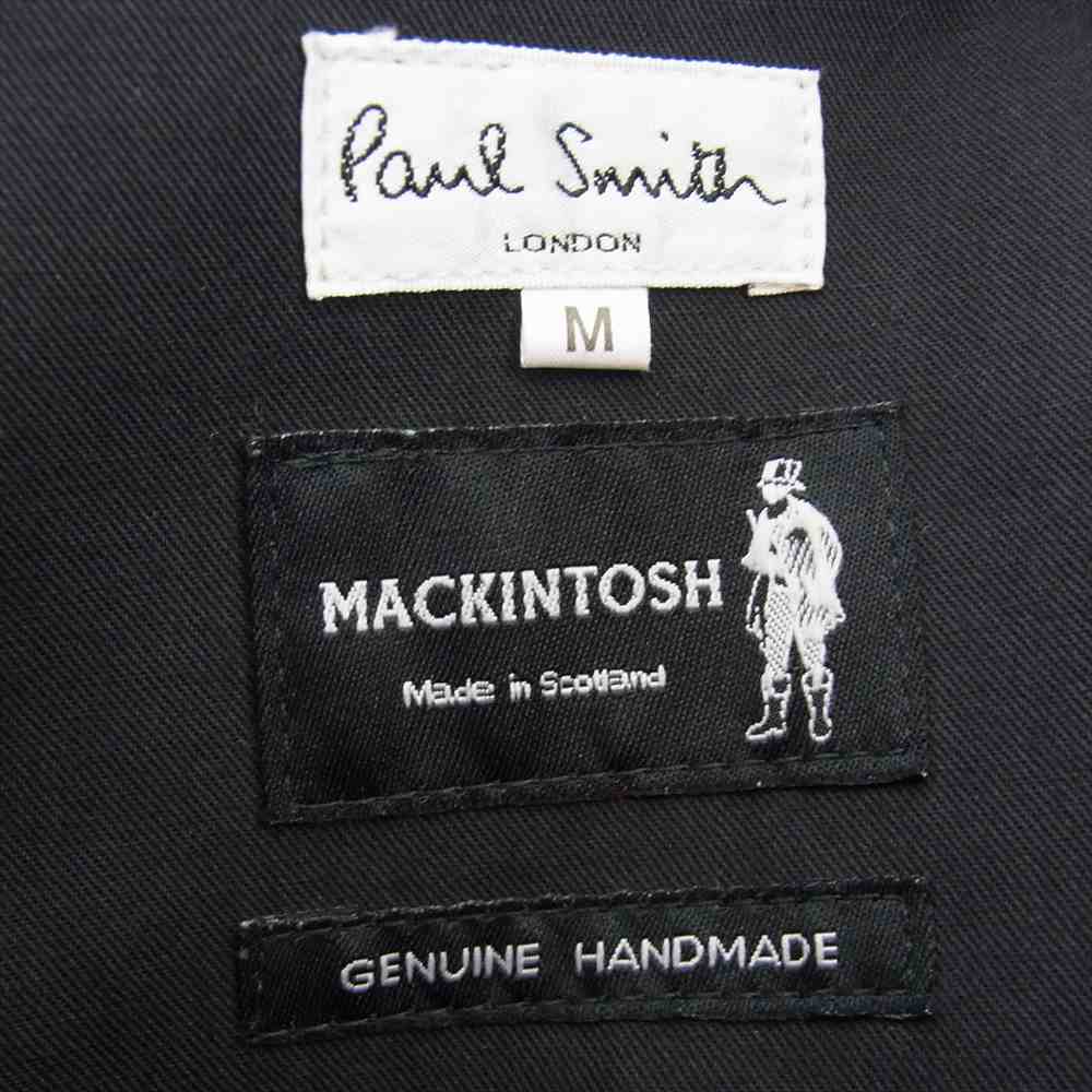 Paul Smith ポール・スミス コート Y40-02 MACKINTOSHY マッキントッシュ 英国製 ゴム引き ステンカラー コート  ブラック系 M Paul Smith USED/古着（その他アウター）｜Paul SmithのUSED/古着通販サイト SMASELL（スマセル）