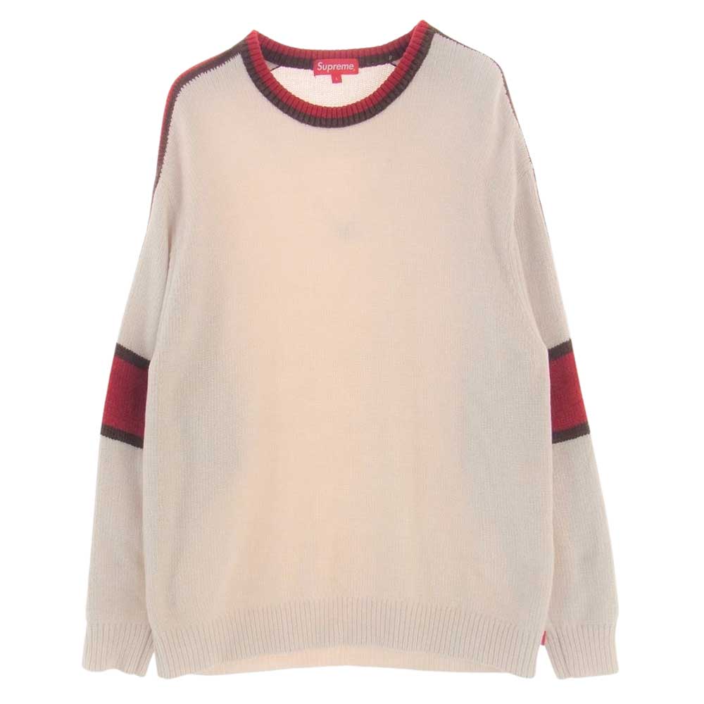 Supreme Stripe Chenille Sweater ニット L - ニット/セーター