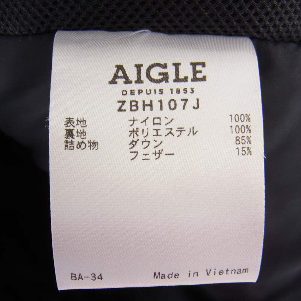 AIGLE エーグル ダウンジャケット zbh107j 透湿防水 ソルティ ダウン