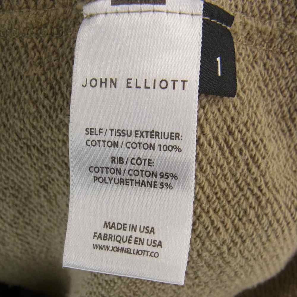 ジョン エリオット John Elliott パーカー フルジップ スウェット