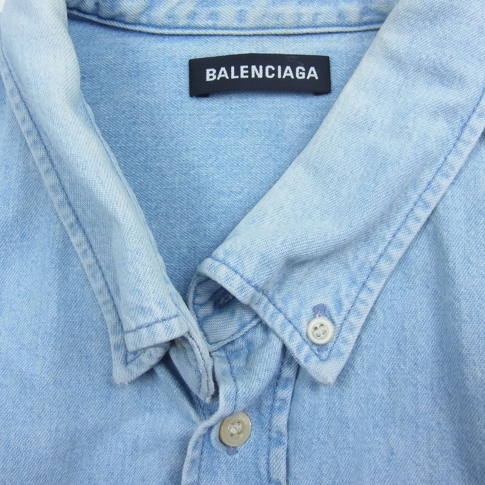 BALENCIAGA バックロゴシャツ 39サイズ着丈80cm - シャツ
