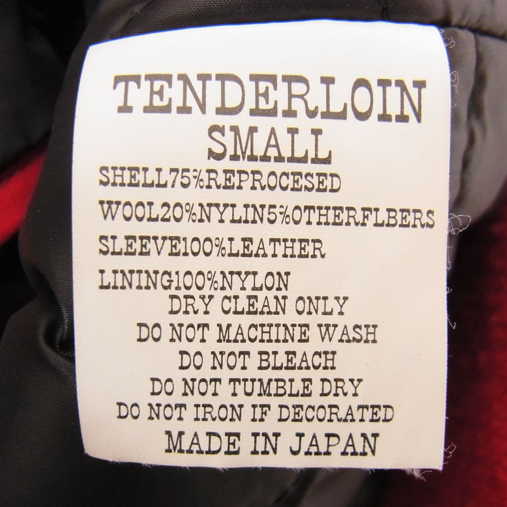 TENDERLOIN テンダーロイン スタジャン T-BASEBALL JKT ベースボール ジャケット スタジャン レッド系 S