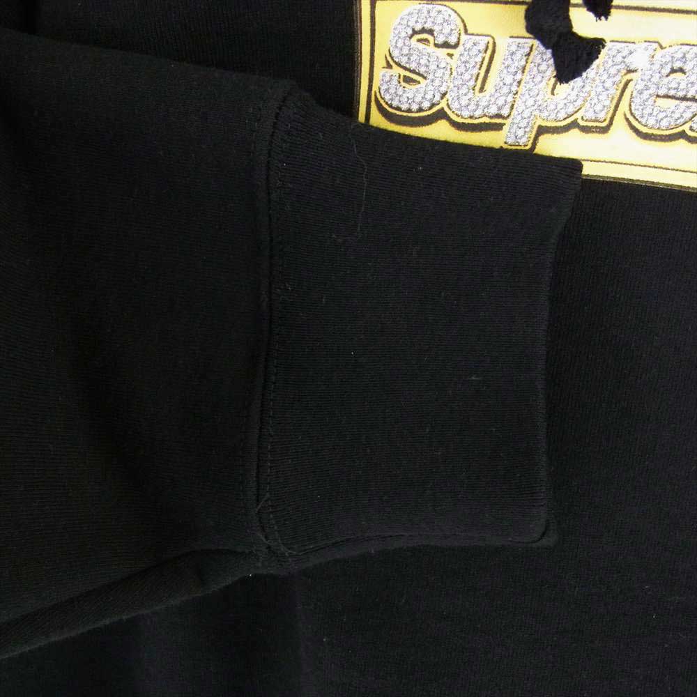 Supreme シュプリーム パーカー 22SS Bling Box Logo Hooded Sweatshirt ブリング ボックスロゴ  プルオーバー スウェット パーカー ブラック系 M