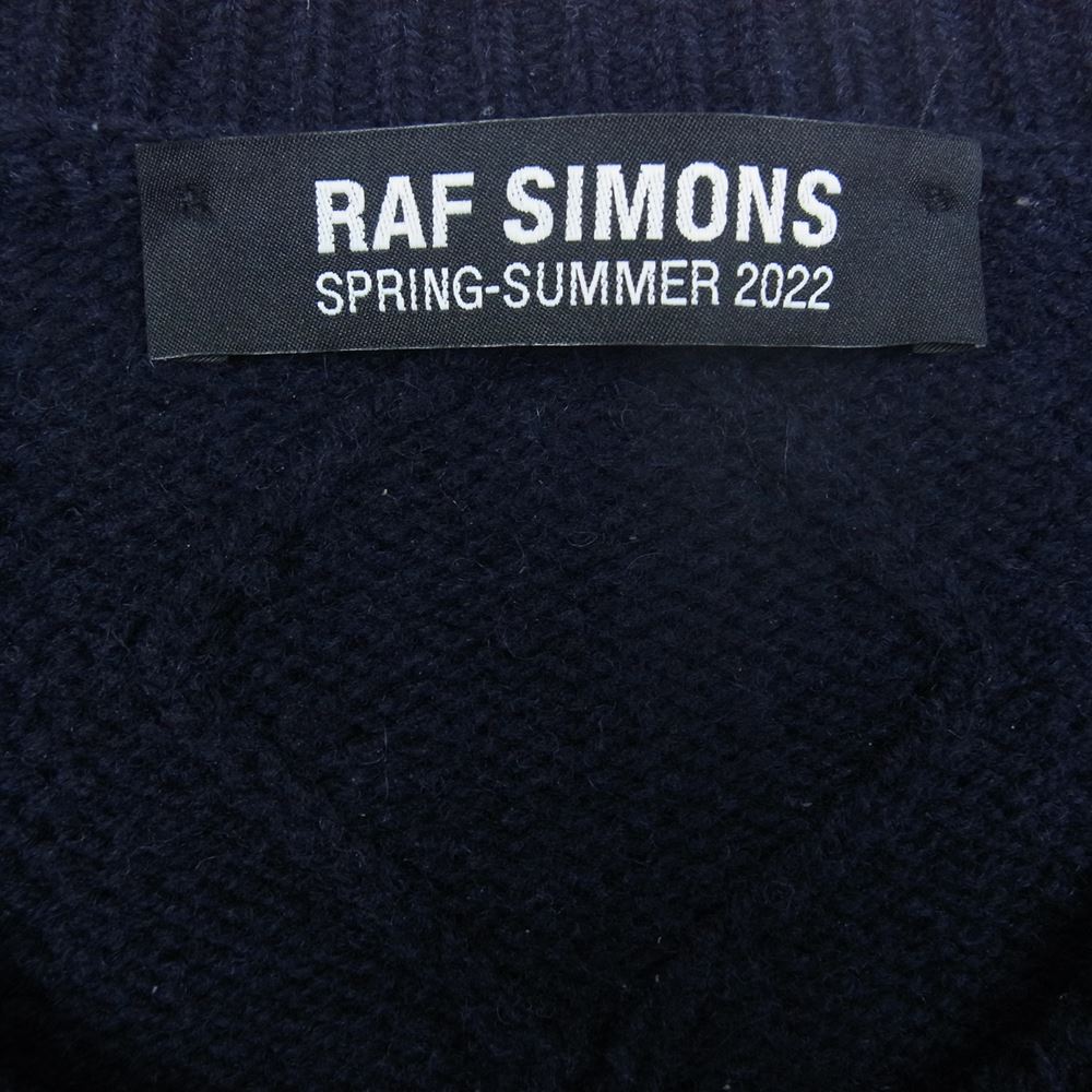 RAF SIMONS ラフシモンズ ニット 22SS BERLIN LOOSE FIT REVERSED