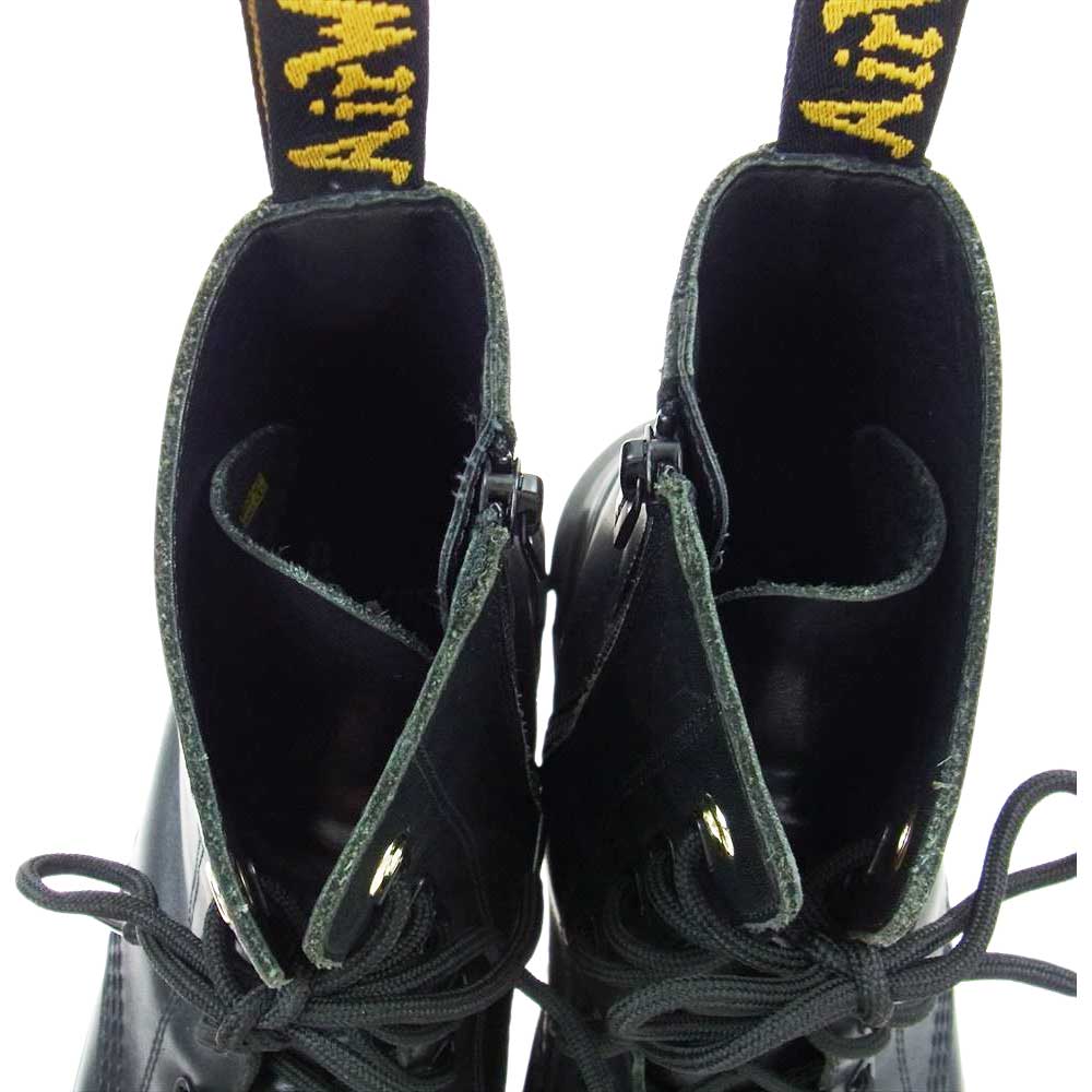 Yohji Yamamoto POUR HOMME ヨウジヤマモトプールオム ブーツ Dr.MARTENS ドクターマーチン TARIK YY  サイドジップ 8ホールブーツ　 ブラック系 UK10