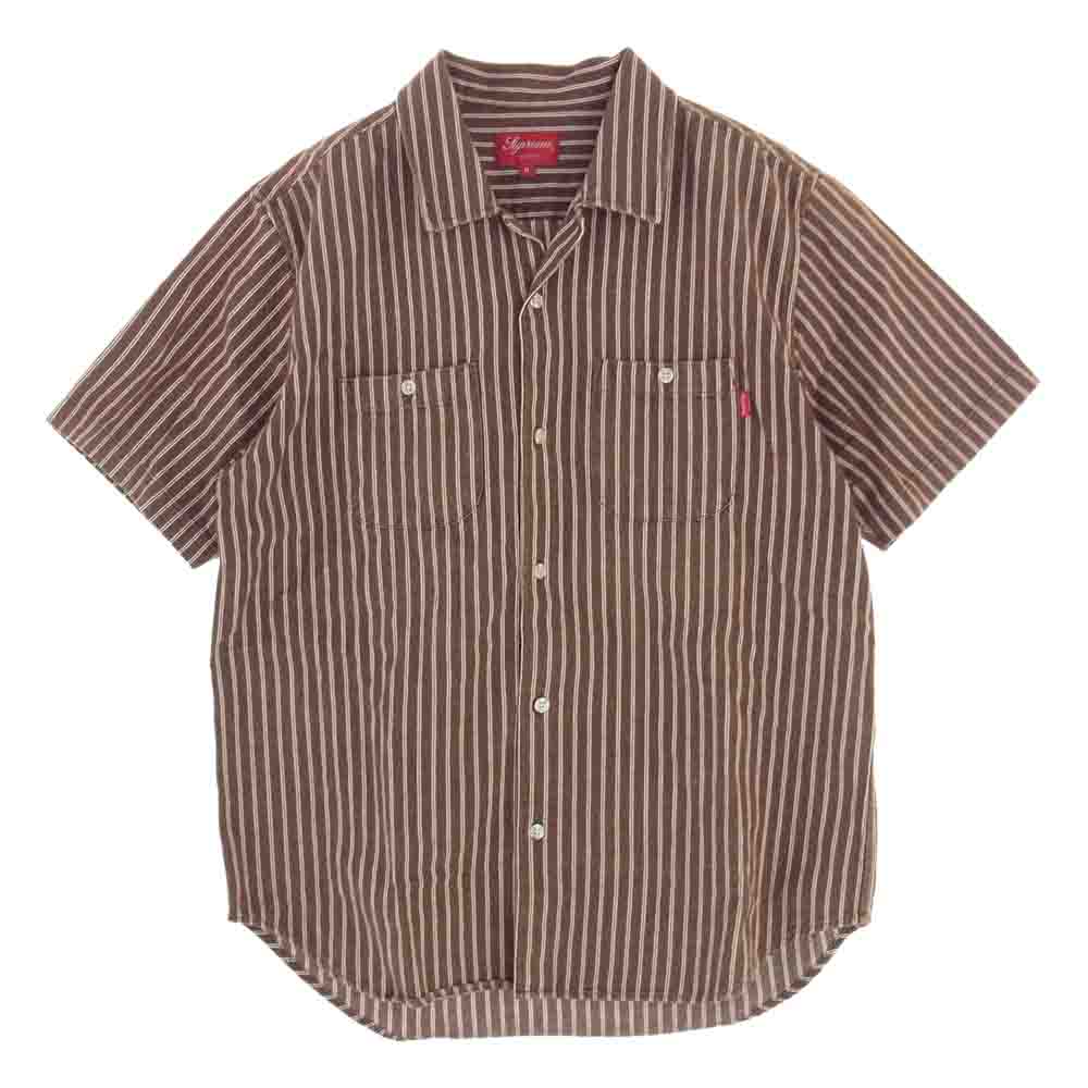 Supreme シュプリーム 半袖シャツ 17SS Stripe Denim S/S Shirt ...