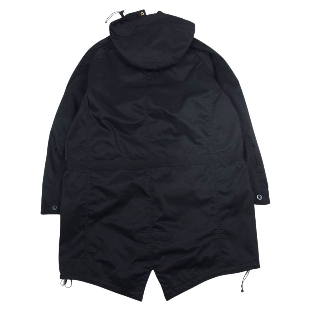 nonnative ノンネイティブ ジャケット NN-J3201 STRANGER HOODED COAT POLY TWILL STRETCH  OVERDYED フーデッドコート オーバーダイ 加工ツイル モッズ コート チャコール系 1