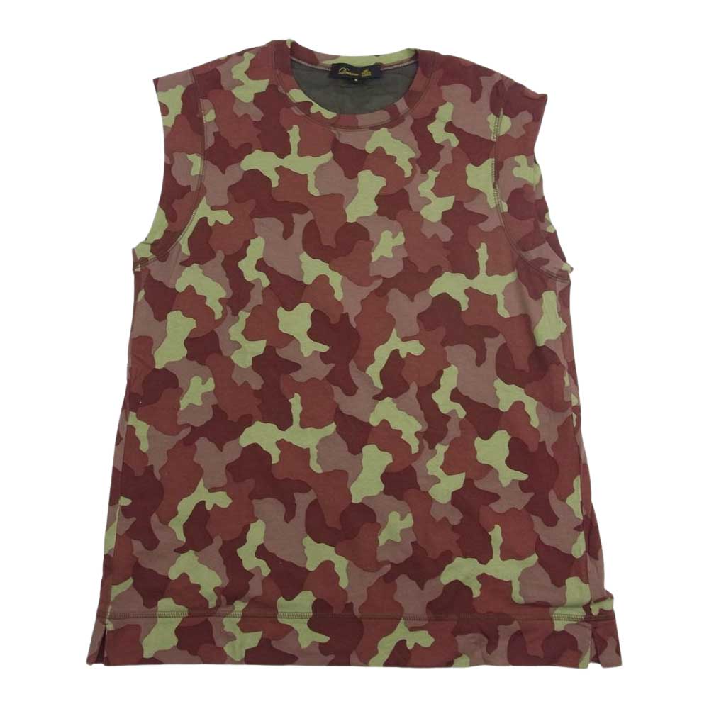 Drawer ドゥロワー カットソー CAMO カモフラ プリント ノースリーブ