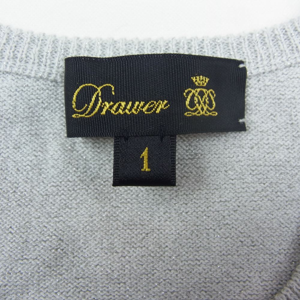 Drawer ドゥロワー ニット 21SS 6518-199-0410 D SM CO/NY GTHSLV CN